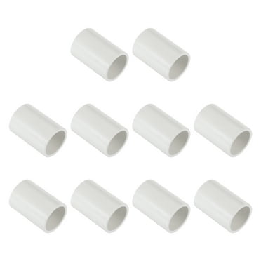Uxcell 3/4" PVC Pipe Fitting Coupling Adapter 10 Pack Straight Pipe Slip Socket Connector