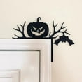 thumbnail image 3 of Halloween Door Topper Pumpkin Bat Door Sign Decorations for Farmhouse Living Room Corner Christmas Halloween Indoor Outdoor Frame Window Decor, 3 of 7