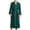 Green, variant on cllios Mens Lightweight Spa Bathrobe Soft Knee Length Robes with Pockets Soft Long Sleeve V Neck Nightgowns Loungewear Cozy Sleepewear