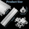 thumbnail image 2 of 40pcs Plastic Balloon Sticks,Balloon Stick with Cups,NOGIS Ballon Sticks for Birthday Parties, Easter, Any Holiday, Wedding, Anniversary Decoration, Transparent Colors, 2 of 7