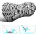 thumbnail image 1 of Almohada de apoyo lumbar, almohada lumbar de espuma viscoelástica para aliviar el dolor de espalda baja, para silla de oficina, asientos de coche, viaje, sillón reclinable (gris) JAMW Sencillez, 1 of 5