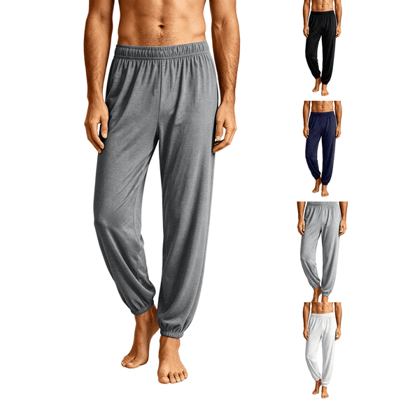 LONKITO Mens Pajama Pants Soft Modal PJ Lounge Bottoms Loungewear Sleep Pants Elastic Waist Comfort