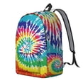 thumbnail image 2 of Tie Dye Pattern Backpack for School,Schoolbag with Adjustable Shoulder Straps & Padded Back,15.7"x11.8"x5.5", 2 of 5