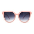 thumbnail image 4 of Child Girls Size Horn Rim Round Cat Eye Plastic Retro Fashion Sunglasses Pink - Smoke, 4 of 7