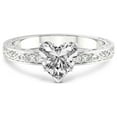 thumbnail image 4 of IGI Certified 1 Carat Heart Shape Lab Grown Diamond Engagement Ring | 14K White Gold | Antique Allure Vintage Lab Diamond Ring | FG-VS1-VS2 Quality Friendly Diamonds, 4 of 6