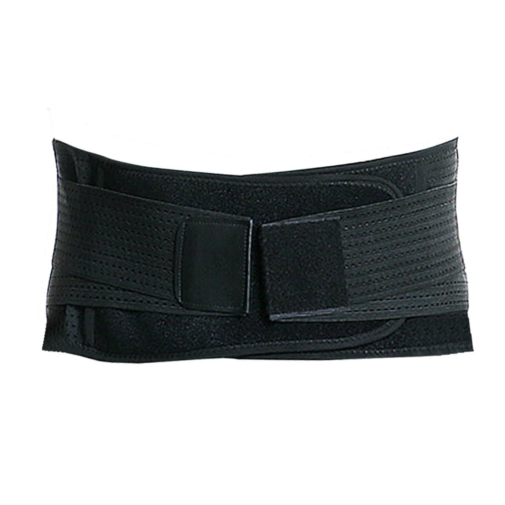 TOUMENY Waist Support Belt with Spine Support, XL Breathable Back Support Belt for Posture Correction, 8 Pressure Strip Steel Spine Back Brace for Lower Back Pain Relief, Mesh Waist Cincher for Men