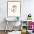 thumbnail image 3 of Stupell Industries Cottage Nursery Ballerina Cat Striped Gold Floating Frame Canvas Art, 25 x 31, by LSR Design Studio, 3 of 8