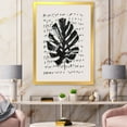 thumbnail image 3 of Designart 'Minimal Tropical Palm Leaf Over Grunge Texture' Tropical Framed Art Print, 3 of 4