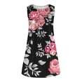 thumbnail image 4 of Mefallenssiah Robes d'Été pour Femmes 2023 Col Rond Imprimé Sans Manches Robes Tuniques Grande Taille Robes T-Shirt, 4 of 5