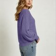 thumbnail image 2 of CHGBMOK Women's Long Sleeve Knit Sweaters Crew Neck Tunic Tops Fall Casual Pullover Balloon Sleeve Blouses, 2 of 8