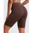 thumbnail image 2 of CRZ YOGA Women's Butterluxe Biker Shorts 8 Inches High Waisted Side Pockets, 2 of 4