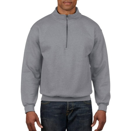 Gildan - Gildan Heavy Blend Men's 1/4 Zip Cadet Collar Sweatshirt ...