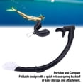 thumbnail image 4 of Snorkeling Enroulable, Tube de Plongée Respirant avec Valve de Vidange Unidirectionnelle Adapté pour la Plongée Natation, 4 of 7
