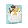 thumbnail image 2 of PAYOHTO Toggle Light Switch Wall Plate Cute Puppy Bathing Double Switch Cover Standard Size 2-Gang 4.50" x 4.5" Unbreakable Polycarbonate Thermoplastic, 2 of 6