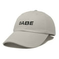 thumbnail image 5 of Dalix Babe Embroidered Cotton Baseball Cap Adjustable Dad Hat Womens in Washed Stone White, 5 of 5