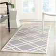 thumbnail image 4 of Safavieh Cambridge Collection CAM142D Handmade Moroccan Geometric Silver and Ivory Premium Wool Area Rug (9' x 12'), 4 of 10