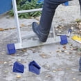 thumbnail image 3 of Ladder Feet 4 Pieces Non-Slip Ladder Safety Feet Rubber Ladder Foot Protectors for Telescopic Ladders (Blue), 3 of 5
