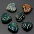 thumbnail image 1 of Decoración del hogar, decoración de habitaciones, decoración de paredes, piedra de ágata de cristal natural de 20 mm, adorno pequeño en forma de corazón sin agujeros, piedra desnuda, decoración DIY, p, 1 of 2