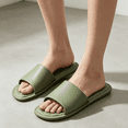 thumbnail image 6 of Yungyresw Foldable Travel Slippers Soft Sole Portable Casual Shower Sandals Open Toe Slip On Relaxed Fit Indoor Slippers Beach Footwear Green 44, 6 of 6