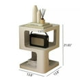 thumbnail image 2 of 3 Tier Metal Nightstand Small End Table Bed Side Table for Living Room Bedroom Creamy White, 2 of 8