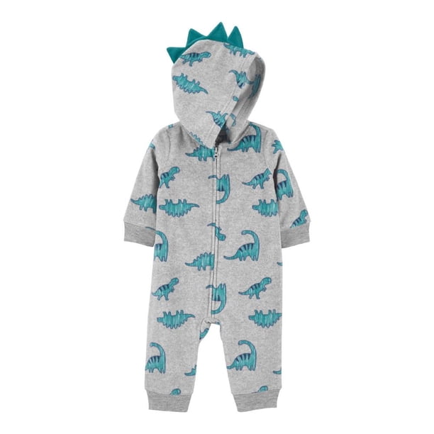 Jumpsuit Carter's Child of Mine Gris Estampado Dinosaurios 12M