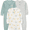Green/Gray/White, variant on Toddler Pajama Sleeper, 3-Pack, Sizes 12M-5T