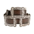 thumbnail image 2 of Nocona Western Belt Womens Concho Mocha Antique Silver N3444802, 2 of 2