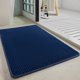 thumbnail image 2 of Alfombras de baño de chenilla con respaldo de goma azul: antideslizantes, absorbentes, de secado rápido, lavables. Alfombrillas de baño finas que caben debajo de la puerta., 2 of 5