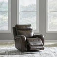 thumbnail image 2 of Liberty Furniture Blair Transitional Leather Power Recliner in Brown, 2 of 3
