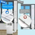 thumbnail image 2 of Portable Air Conditioner Window Kit with 5.9" Anti-clockwise Exhaust Hose, Mobile A/C Unit Vent Seal 4 Adjustable Seamless Plates for Vertical/Horizontal Sliding, 2 of 2