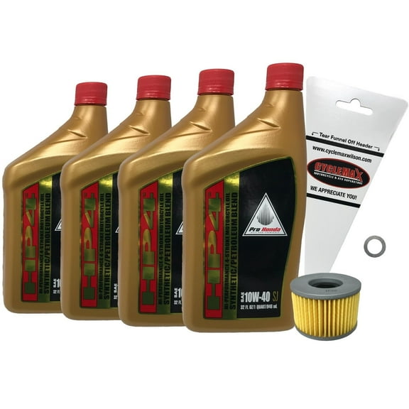 2014-2023 Honda Pioneer 700 OEM HP4 Semi Synthetic Oil Change Kit