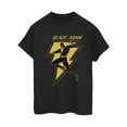 thumbnail image 1 of DC Comics T-Shirt Boyfriend en Coton Noir Adam avec Col à Boulons Dorés pour Femmes, 1 of 4