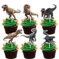 thumbnail image 1 of LETLIMIT 18 adornos brillantes de dinosaurio para cupcakes, 1 of 7