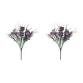 thumbnail image 2 of Cateissary Flor artificial rama fotografía jarrón planta ornamento tallo largo encimera artesanía patio fiesta decoración púrpura Violeta 2piezas Cateissary CBP443574, 2 of 5