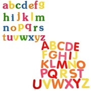 BCP Random Color Set A to Z Lowercase Letters Alphabet Felt Letters + Set A to Z Uppercase Letters Felt Letters