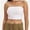 White, variant on Womens Tube Tops Strapless Crop tops Basic Backless Sleeveless Bandeau Cute Summer Outfits Sexy Solid Tops