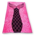 thumbnail image 5 of 101 BEACH Summer Trendy Printed Large Beach Pool Towel Pink Mermaid Tail, 5 of 5