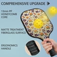 thumbnail image 2 of Pickleball Paddles Set,Pioneer Flower Floral Print Pattern Fiberglass Surface Pickleball Racket Set with 2 Indoor Outdoor Pickleball Balls and Pickleball Bag,Pickle-ball Equipment, 2 of 6