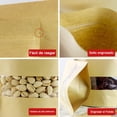 thumbnail image 3 of Bolsas de Papel Kraft, 100 Bolsas de Papel Kraft Resellables, Bolsas Pouch con Ventana y Cierre Hermético de Cremallera, Bolsas Resellables para Dulces, 3 of 4