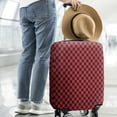 thumbnail image 2 of Red and Black Checkerboard Pattern Luggage Cover Fashion Suitcase Cover Baggage Covers Fit 25-28 Inch Luggage (Go Travel), 2 of 5