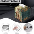thumbnail image 7 of FUIALDOLG PU Leather Tissue Box Cover Square with Cute Giraffe Flower, Waterproof Decorative Tissue Box Holder for Bathroom, Office, Desk, Car, 5.1"X5.1"X5.5", 7 of 7