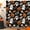Black-orange-white, variant on Happy Halloween Shower Curtain Cute Cartoon Pumpkin Spooky Ghost Orange Pumpkin Head Icons Funny Black Cat Spider’s Web Skull Skeleton Witch Hat Fabric Bath Curtain Set with Hook
