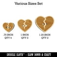 thumbnail image 2 of Broken Heart Love Wood Buttons for Crochet Knitting Sewing DIY Craft - Various Sizes (8pcs), 2 of 7