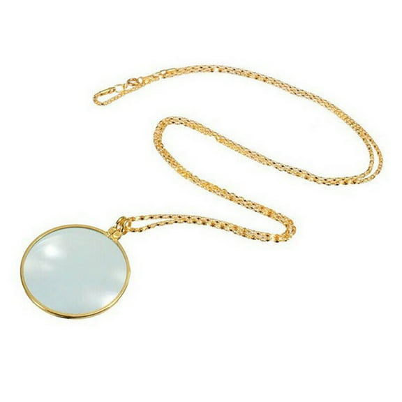 xiangDd 6x Magnifier Pendant Necklace Magnify Glass Reeding Decorativ Monocle Necklace