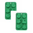 thumbnail image 1 of Oleegame 2PC Cookie Mold Christmas Tree Santa Snowman Silicone Silicone Baking Set For Christmas New Year Candy Cake Christmas Silicone Snow Christmas Cookie Candy, 1 of 9