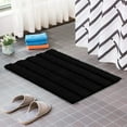 thumbnail image 2 of CHUN YI Anti-slip Bathroom Mat Absorbent Plush Polyester, 16"x24", Black, 2 of 6
