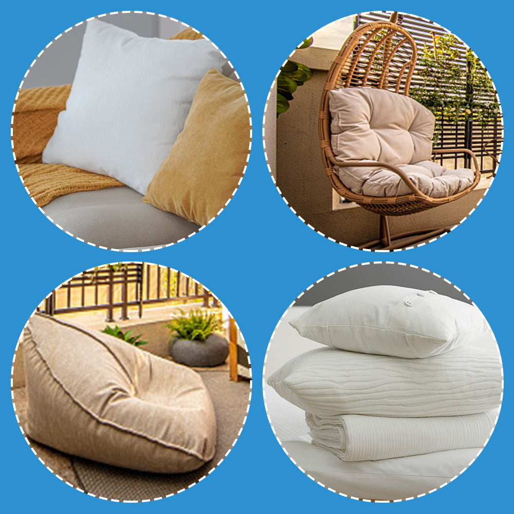 Jupean Fiber Fill,Foam Filling, for Pillow Stuffing, Couch Pillows, Cushions 750g, Size: 750g/26.4oz