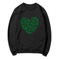 thumbnail image 7 of BLTIBY Womens St. Patrick's Day Sweatshirts Shamrock Clover Printed Shirts Casual Irish Gift Long Sleeve Blouse Loose Fit Pullover Top Black XL, 7 of 7