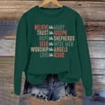 thumbnail image 2 of Tanghaowl Sweatshirts for Women Loose Fit Oversized Sweatshirts Hoodies Crew Neck Pullover Sweaters Casual Comfy Fall Fashion Outfits Green L, 2 of 4