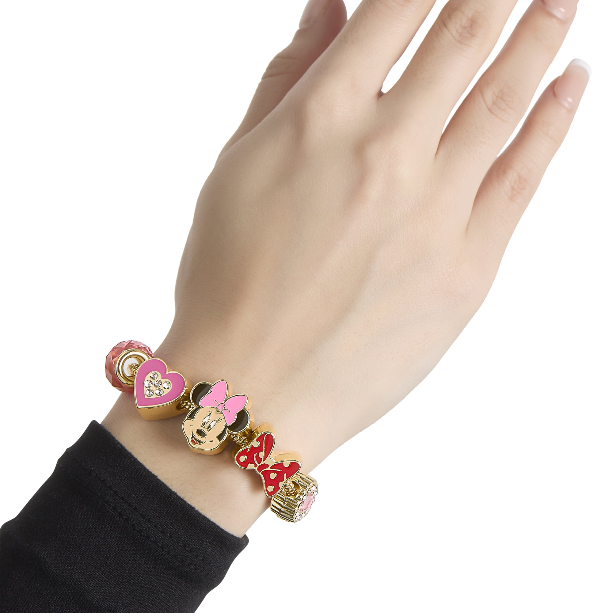 Disney Minnie Mouse Charm Bracelet with Heart Accents